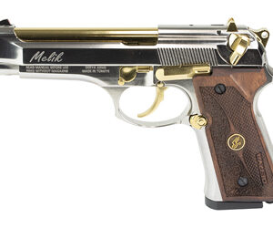 Derya Melik 9mm 4.9″ 17+1 Silver/Gold