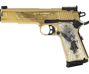 EAA Girsan MC1911 Gold Lux .38 Super 5″ Engraved