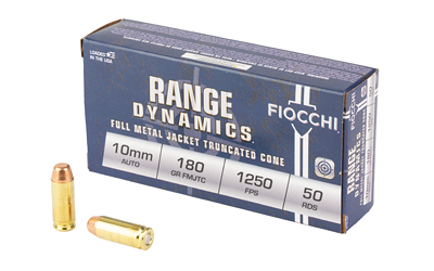 Fiocchi Range Dynamics 10mm 180 gr FMJTC, 50 rd