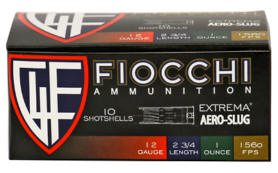 F12SLUG_1 Fiocchi Aero 12 Gauge 2.75″ 1 oz Rifled Slug – 10rd Box