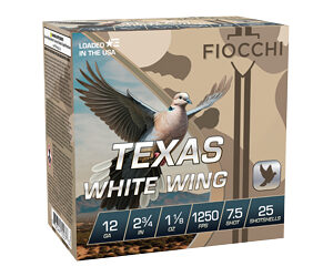 Fiocchi Texas White Wing 12ga 1-1/8oz #7.5 100rd