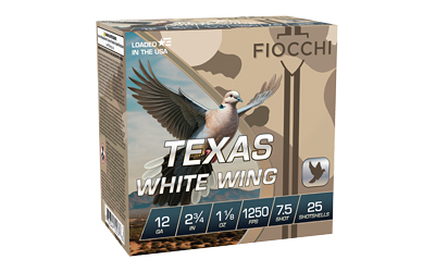Fiocchi Texas White Wing 12ga 1-1/8oz #7.5 100rd