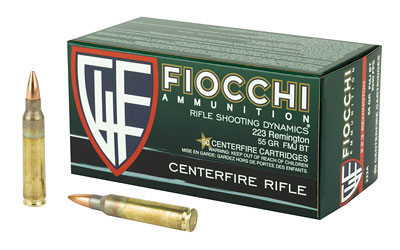 F223A_1 Fiocchi .223 Rem 55gr FMJBT 50rd