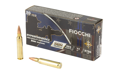 F223SBRD_1 Fiocchi Hyperformance SBR .223 Rem 77gr HPBT 20rd