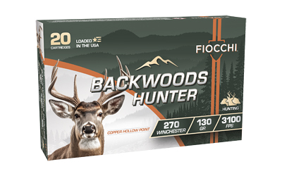 F270BHC_1 Fiocchi Backwoods Hunter 270 Win 130 gr CHP 20rd