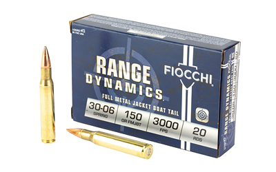 Fiocchi 30-06 Springfield 150gr FMJBT 20rd Box