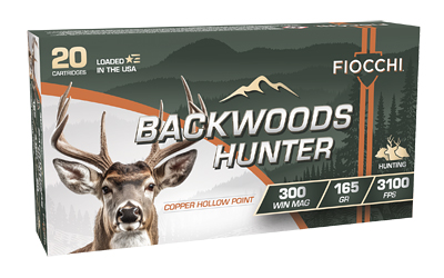 Fiocchi Backwoods Hunter .300 Win Mag 165gr CHP – 20rd Box