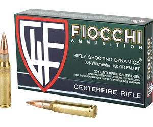 Fiocchi 308 Win 150 gr FMJBT 20 Rd Box