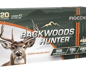 Fiocchi Backwoods Hunter .308 Win 150gr CHP 20rd