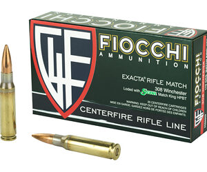 Fiocchi 308MKD Hyperformance Match .308 Win 175gr BTHP – 20rd