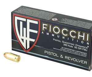 Fiocchi Range Dynamics .380 ACP 95 gr FMJ, 50 rd