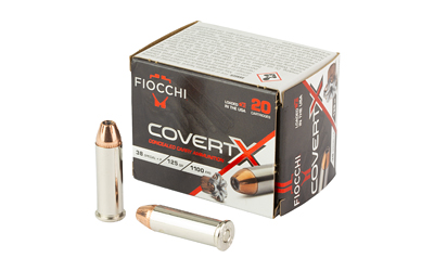 Fiocchi CovertX .38 Special +P 125gr JHP 20rd