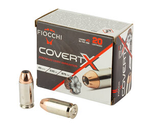 Fiocchi CovertX .45 ACP JHP 20rd Box