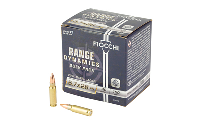 F57FMJ40_1 Fiocchi Range Dynamics 5.7x28mm FMJ 150rd