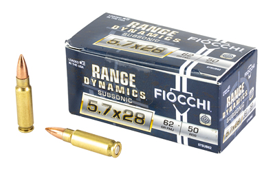 Fiocchi Range Dynamics Subsonic 5.7x28mm 62gr FMJ 50rd