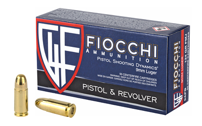 Fiocchi Range Dynamics 9mm 124gr FMJ 50rd