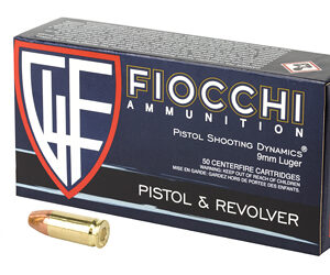 Fiocchi 9mm Luger 158gr FMJ Subsonic — 50rd Box