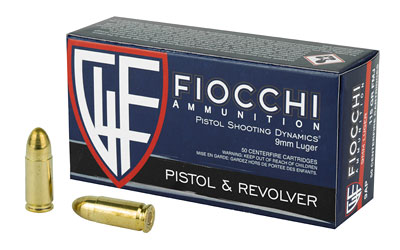 Fiocchi 9mm 115gr FMJ 50rd Box