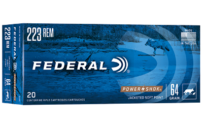 FE223L_1 Federal Power-Shok .223 Rem 64 gr SP — 20 rd