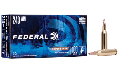 FE243B_1 Federal Power-Shok .243 Win 100 gr SP — 20rd