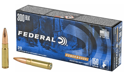 FE300BLKB_1 Federal Power-Shok .300 AAC Blackout 150 gr SP – 20rd