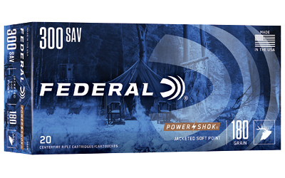 FE300B_1 Federal Power-Shok .300 Savage 180gr Soft Point – 20rd