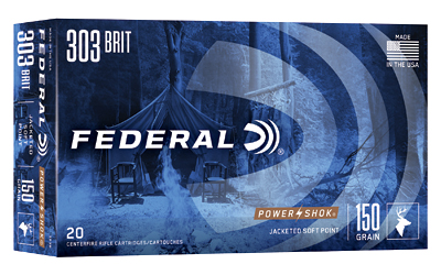 FE303B_1 Federal Power-Shok .303 British 150 gr JSP — 20rd Box