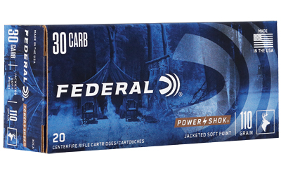 FE30CA_1 Federal Power-Shok .30 Carbine 110gr SP RN – 20 ct