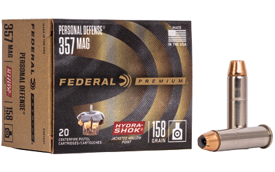 Federal Premium .357 Magnum 158 gr Hydra-Shok JHP 20 rd