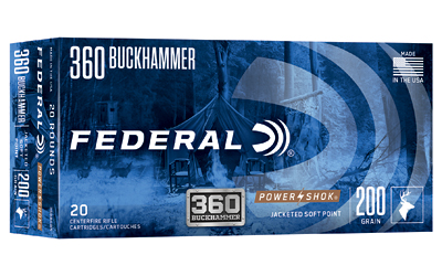 FE360BHBS_1 Federal PowerShok 360 Buckhammer 200 gr JSP 20rd