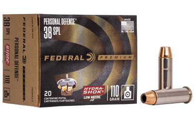 Federal Premium Hydra-Shok .38 Special 110gr JHP 20rd