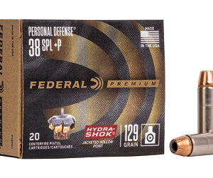 Federal Hydra-Shok .38 Special +P 129 gr JHP 20rd
