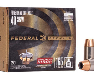 Federal Premium Hydra-Shok .40 S&W 165gr JHP 20rd