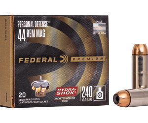 Federal Premium Hydra-Shok .44 Rem Mag 240 gr JHP, 20rd