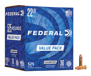 Federal Champion .22 LR 36gr CPHP – 525rd