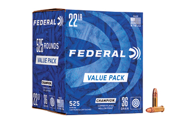 Federal Champion .22 LR 36gr CPHP – 525rd