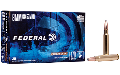 FE8A_1 Federal Power-Shok 8mm Mauser 170gr SP – 20 Rounds