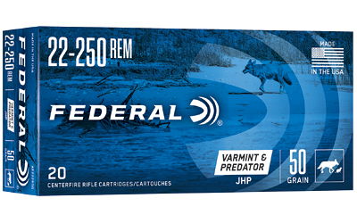 Federal American Eagle .22-250 Rem 50gr JHP 20rd Box