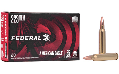 Federal American Eagle .223 Rem 55gr FMJ-BT — 20rd