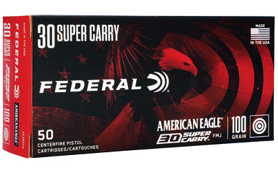 FEAE30SCA_1 Federal American Eagle 30 Super Carry 100gr FMJ 50rd