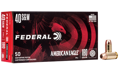 FEAE40R1BX_1 Federal American Eagle .40 S&W 180 gr FMJ — 50rd