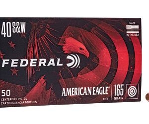 Federal American Eagle 40 S&W 165gr FMJ, 50rd