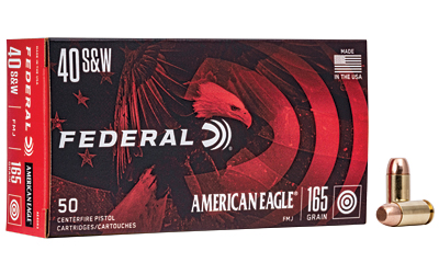 Federal American Eagle 40 S&W 165gr FMJ, 50rd