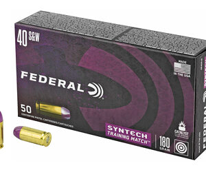 Federal Syntech 40 S&W 180gr TSJ Flat Nose 50rd