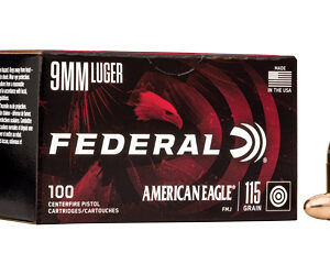 Federal American Eagle 9mm 115 gr FMJ 100rd