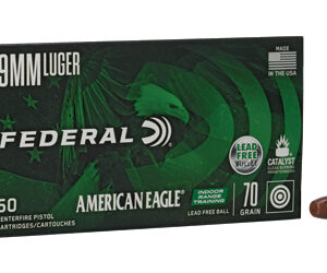 Federal American Eagle IRT 9mm 70gr Lead-Free 50rd Box