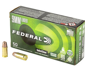 Federal BallistiClean 9mm 100gr Lead-Free Frangible 50 rd