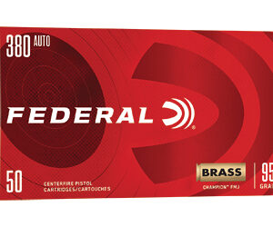 Federal Champion .380 ACP 95 gr FMJ, 50 rd