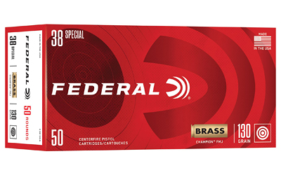 Federal Champion .38 Special 130gr FMJ — 50rd Box