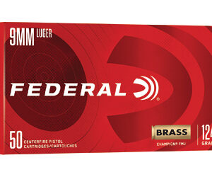 Federal Champion 9mm Luger 124 gr FMJ, 50 ct
